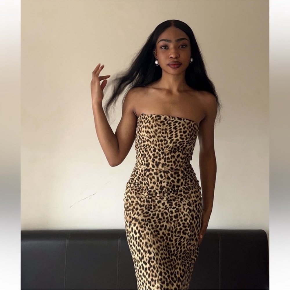 ZARA Leopard Dress - Picture 5 of 8